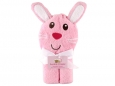 Animal Face Hooded Towel with Embroidery (Bunny)
