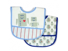 Polyester Bib with Waterproof Backing 2pc (Design A)